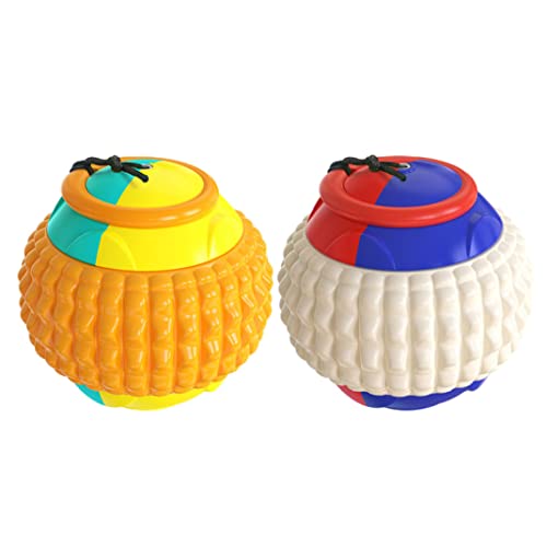 Obelunrp Perro Fetch Ball Pet Masticar Juguete lanzando Molar Juguete automático Telescópico Cuerda Training Balls Funciones de Juguete Azules para niños