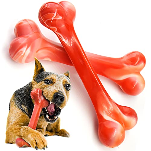 onebarleycorn - Juego de 2 Juguete para Masticar huesos de perro,nailon Bone Palo Duradero para perros pequeños y medianos