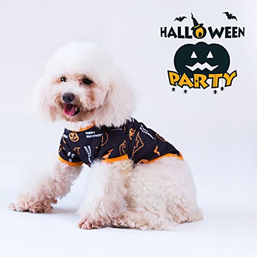Oslueidy Disfraces de Halloween para Perros,Ropa de Calabaza para Mascotas Pijamas para Perros Ropa Perros para Cachorros Medianos Perros Pequeños Gatos Chihuahua Peluche Bomei(Cabeza de calabaza, XS)
