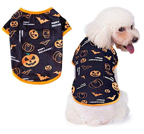 Oslueidy Disfraces de Halloween para Perros,Ropa de Calabaza para Mascotas Pijamas para Perros Ropa Perros para Cachorros Medianos Perros Pequeños Gatos Chihuahua Peluche Bomei(Cabeza de calabaza, XS)