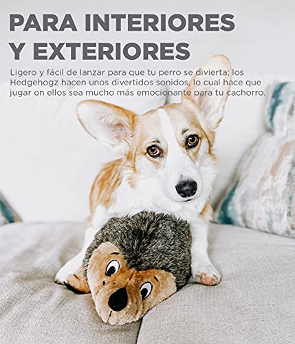 Outward Hound Hedgehogz - Juguete de peluche para perros - Erizo - Marrón - S