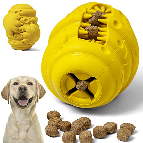PAW Bear - juguete masticable para perros, juguetes para perros, dispensador de comida para el cuidado dental fabricado con caucho natural no tóxico y resistente a las mordeduras (caucho natural)