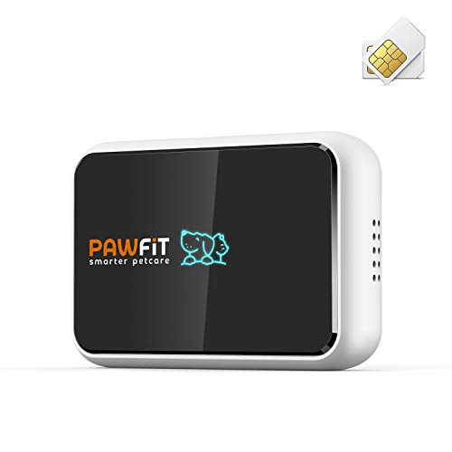Pawfit 2 perseguidor GPS para perros y monitor de actividad incluido tarjeta SIM integrada, dispositivo de seguimiento GPS para mascotas con IP68 impermeable