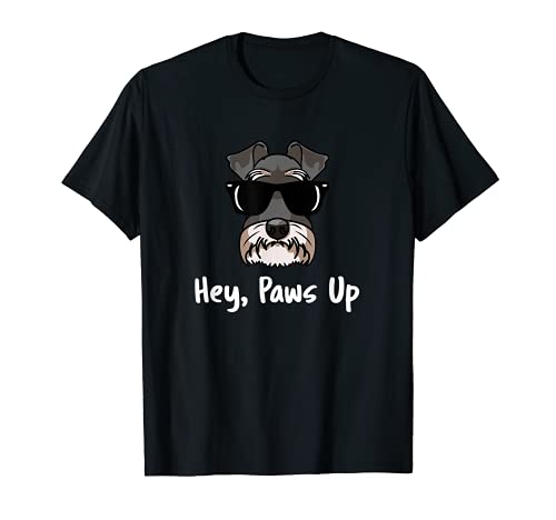 Paws Up Miniature Schnauzer Dog Love-r Camiseta