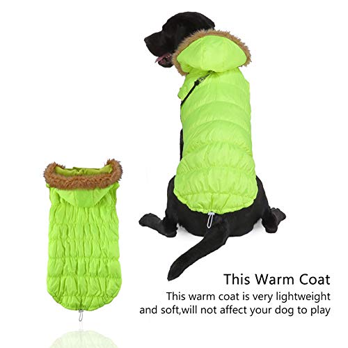 pawstrip Abrigo de invierno cálido para perro, impermeable, resistente al viento, suave para clima frío, ajustable, para exteriores, para perros pequeños, medianos y grandes