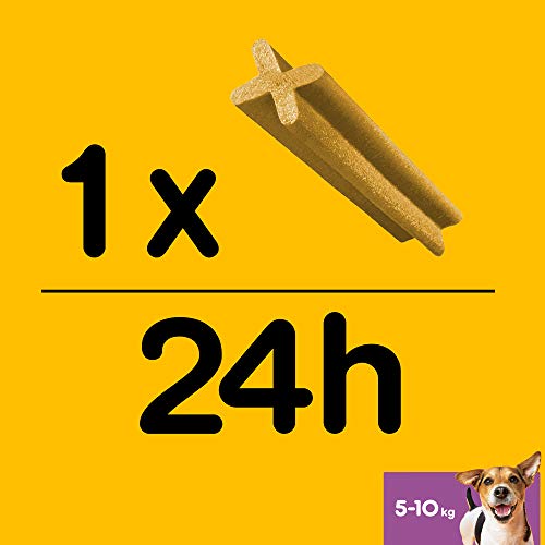 Pedigree Dentastix de uso diario para higiene oral para perros pequeños, 28 sticks