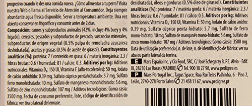Pedigree Tarrina de Comida Húmeda para Perros Adultos, Sabor Buey e Hígado (300g)