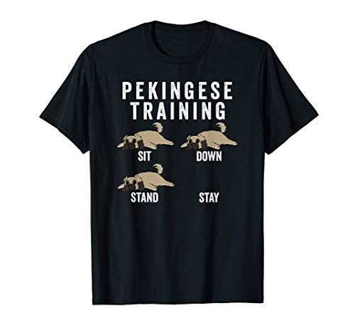 Pekinés Training Perro Camiseta