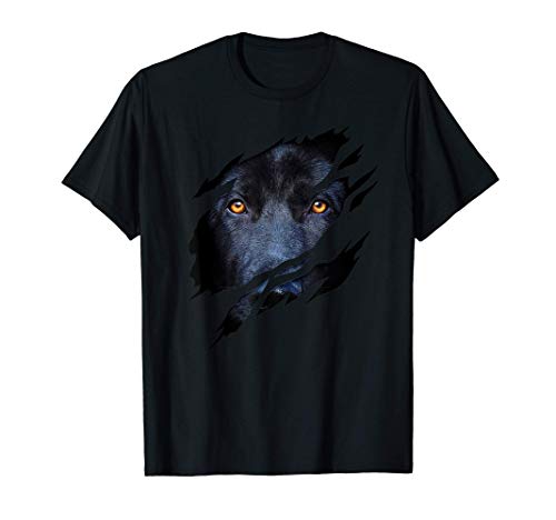 Perro labrador con efecto desgarro Camiseta
