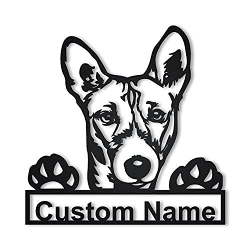 Personalizado del cartel del de madera del perro de Basenji | Letrero de de madera personalizado perro Basenji | Regalo de perro | Regalo de cumpleaños | Animales graciosos
