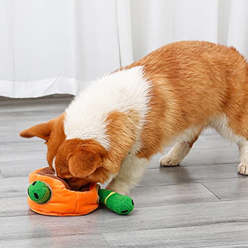 Pet Fleece Hide and Seek, juguetes para perros de snuffle interactivos chillones de pan gusanos de forraje para perros pequeños, medianos y grandes