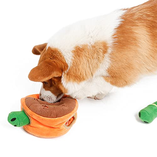 Pet Fleece Hide and Seek, juguetes para perros de snuffle interactivos chillones de pan gusanos de forraje para perros pequeños, medianos y grandes