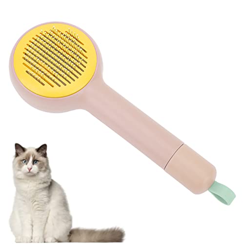 Pet Grooming Self Cleaning Slicker Brush Peine para Mascotas Elimina Enredos Y Nudos Peine Herramientas de Aseo para Mascotas para Mascotas Peludas