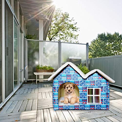 Pet House Casa para Perro Desmontable Tienda impermeable para Perros y Gatos Interior y Exterior Caseta Pequeños Animales