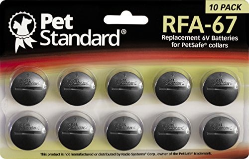 PET STANDARD RFA-67 - Pilas de Repuesto de 6 V para Collares de Perro PetSafe (10 Unidades)