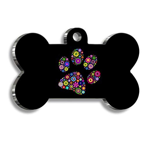 Pet Tag Art Con Forma de Hueso Black Series Etiquetas de Perro Personalizadas ID de Etiqueta de Mascota - 06