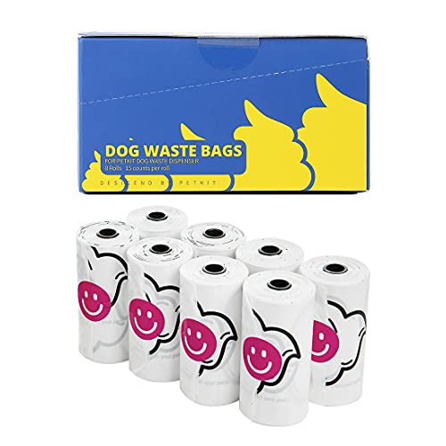 PETKIT Poop Bags Bolsas de Basura para Perros sin Perfume Resistente al Agua, a Prueba de Fugas, Ecológico, Degradable (120 Bags)