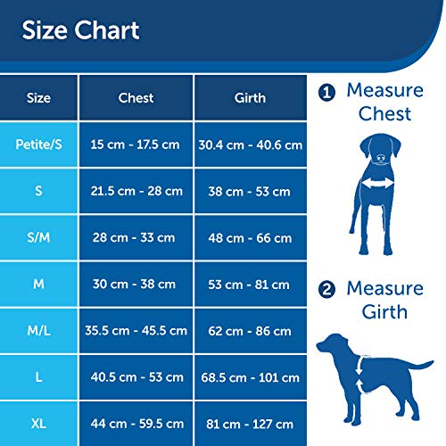 PetSafe Easy Walk - Arnés para Perros, Correa de 1,8 m, Talla S, Color Negro y Beis