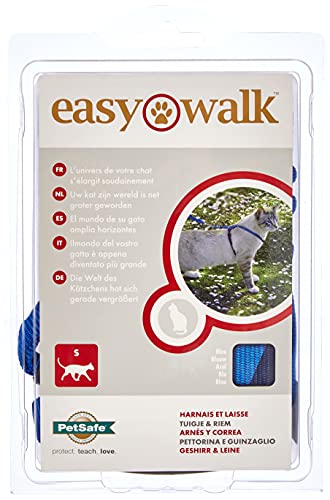 PetSafe Easy Walk ew-ch-s-bl-45 Gato arnés y Plomo pequeñas Azul