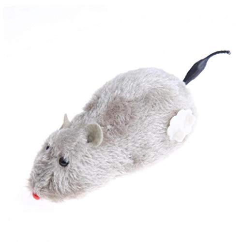 PiniceCore Juguete Inalámbrica Winding Mecanismo De Juguete del Ratón del Gato para Los Mascotas Juega Truco Ratas Felpa del Juguete De La Rata Movimiento Mecánico