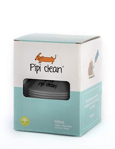 Pipi Clean Botella higienizante Plegable para Limpiar el PIS de los Perros | Limpiador orina Pipi Mascotas (Gris Akela)
