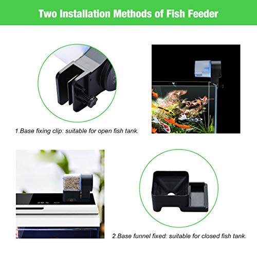 Podazz Cargador USB de 3 vías Alimentador de peces automático temporizador tortuga alimentos tanque de peces Biorb Accesorios acuario alimentador automático peces para acuarios marinos estanque