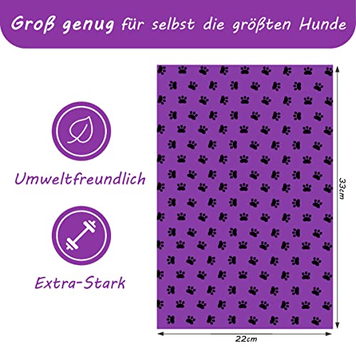 Pro Hund 300 bolsas Biodegradables para Excrementos de Perro / Caca de Perro con Dispensador y Clip / Extra Largas / Esencia de lavanda