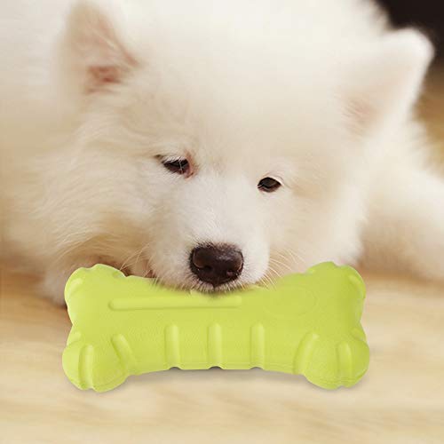 Pssopp Juguete masticable para Perros EVA Juguetes para Mascotas flotantes Forma de Hueso Juguete Molar para Perros Juguete Duradero para Limpieza de Dientes de Mascotas Juguete