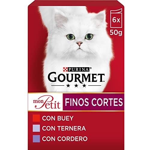 Purina Gourmet Mon Petit comida para gatos Carnes 8 x [6 x 50 g]