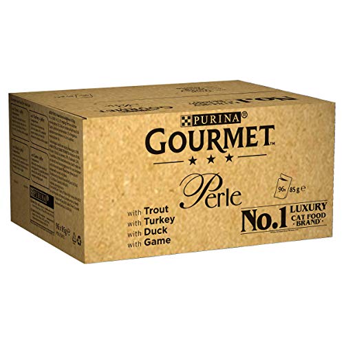 Purina Gourmet Perle húmedo Cat Food, Mini Filetes en salsa, Country Medley, paquete de 96 bolsas
