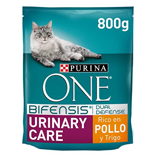 PURINA ONE Bifensis Pienso para Gatos con Cuidado Urinario Pollo y Trigo 8 x 800 g