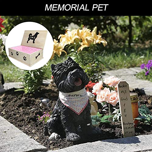 QJM Urna Cenizas - Ataúdes para Mascotas para Perros Pequeños Ataúd De Madera para Mascotas Caja Conmemorativa para Mascotas Caja para Enterrar Mascotas para Perros, Gatos Y Otros Animales