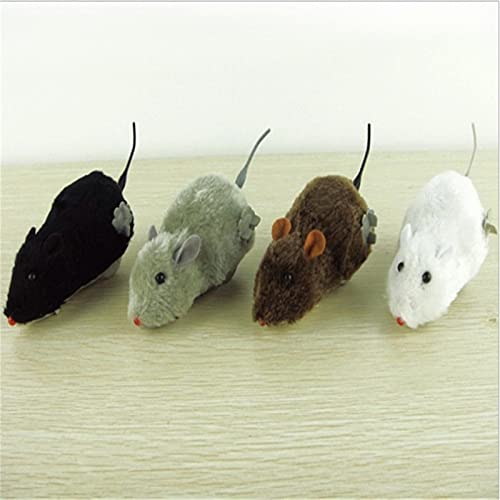 QWEQWE 1 unid Creativo Interesante de la Primavera de la Primavera ratón ratón Gato Perro Juego Juguete mecánico Deportes ratón Accesorios Mascotas (Color : Random)