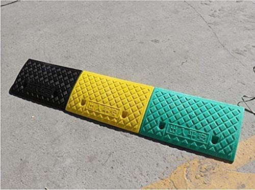 Rampa Acero de plástico para discapacitados Multifuncional Multifuncional Servicio Portátil No resbalón Paso interior Cubierto Mat Silla de ruedas (Color : Green)