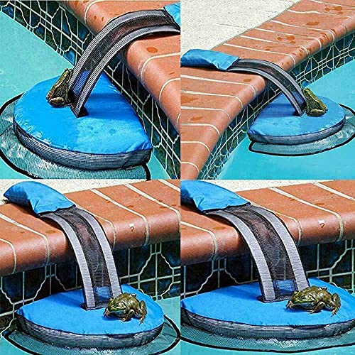 Rampa de escape de ahorro de animales, conveniente rampa de escape de piscina, rampa de escape de ahorro de animales Swimline FrogLog para piscina