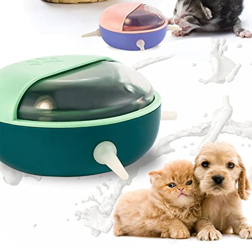 Raspbery Alimentador de Silicona para Cachorros de 180 ml, alimentador de Leche biónico con múltiples pezones, Dispositivo de alimentación automática para Mascotas para Gatitos, Cachorros, Conejos