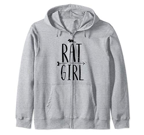Rat Girl Funny Women's Pet Rat o Mouse Sudadera con Capucha