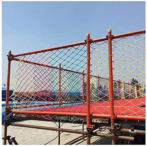 red balcon Outdoor Cargo Net Kids Swing Peach Cerca de Malla, Foto Decoración de la pared Ropa de cuerda, Stair Protective Net, Niño Escalada Net Nylon Color Net Playground ( tamaño : 3x7m(9x22ft) )