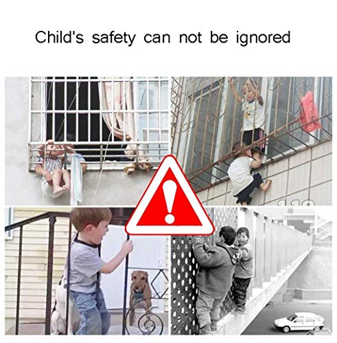 Red de Seguridad para Protección a Niños y Bebés Niños Escalera Red de Seguridad Techo Decoración Red Balcón Red Protectora Color Nylon Tejido Malla Interior Barandilla Red Juguete Mascota Red de Segu