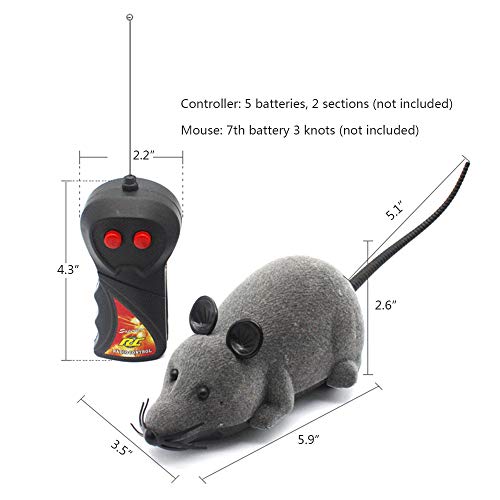 Remota Rata Control del ratón de Juguete, eléctricos inalámbricos RC Juguete para Gatos Juguetes para Mascotas en Gatito del Gato del Perro casero de la Novedad Regalo