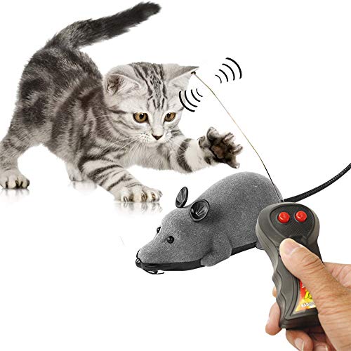 Remota Rata Control del ratón de Juguete, eléctricos inalámbricos RC Juguete para Gatos Juguetes para Mascotas en Gatito del Gato del Perro casero de la Novedad Regalo