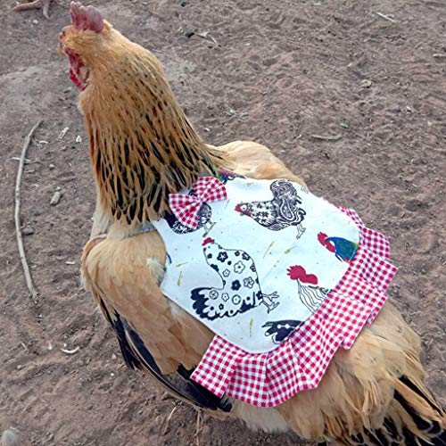 RG-FA - Delantal de pollo, diseño de plumas y alas para proteger la espalda