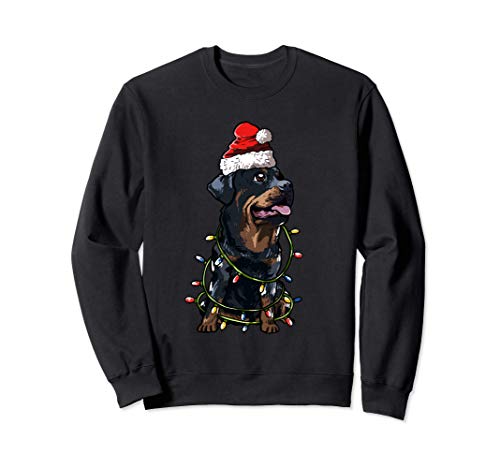 Rottweiler Navidad Regalo X-Mas Disfraz Amor De Perro Sudadera