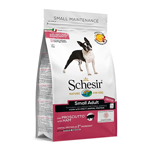 Schesir - Alimento de Mantenimiento para Perros pequeños,Sabor jamónKg2.