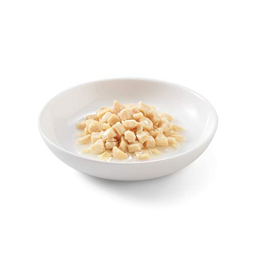 Schesir, Comida Húmeda para Gatos Adultos, Sabor Tiras de Pollo en Salsa Natural - Total 1,7 kg (20 Sobres x 85 gr)