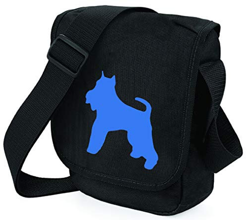 Schnauzer – Bolsa de hombro para perro, diseño de silueta Schnauzer Schnauzer, color Negro, talla Small/Medium