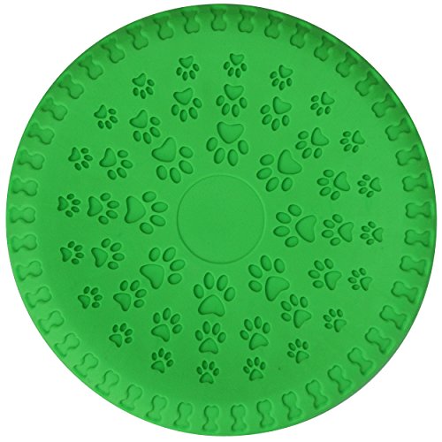 SchwabMarken 1, 3, 5, 9 o 15 frisbees Blandos para Perros/Dog Frisbee Disc, 1 Unidades, Color Verde, de 23 cm de diámetro