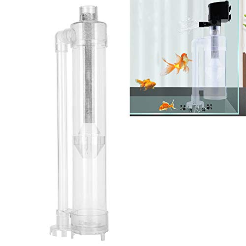 Separador de Inodoro para Peces, Filtro de Limpieza automático acrílico Transparente para Acuario, Separador de succión de estiércol para Inodoro para Peces de Acuario(#2)