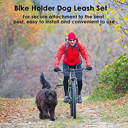 SH-RuiDu Correa de plomo para perro con manos libres para bicicleta de perro, correa para bicicleta de perro