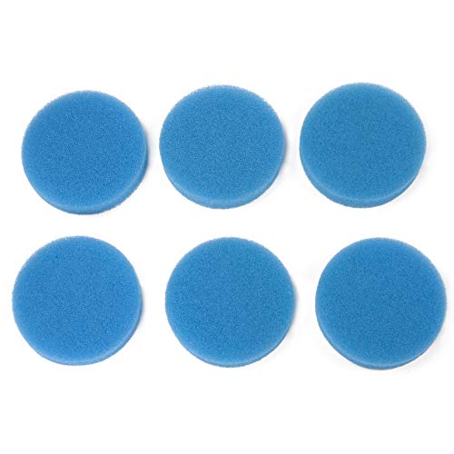 Sin marca Estera de Esponja de Filtro Media Gruesa Azul Adecuada para Eheim Classic 2213/250 2616131 (6 Piezas)